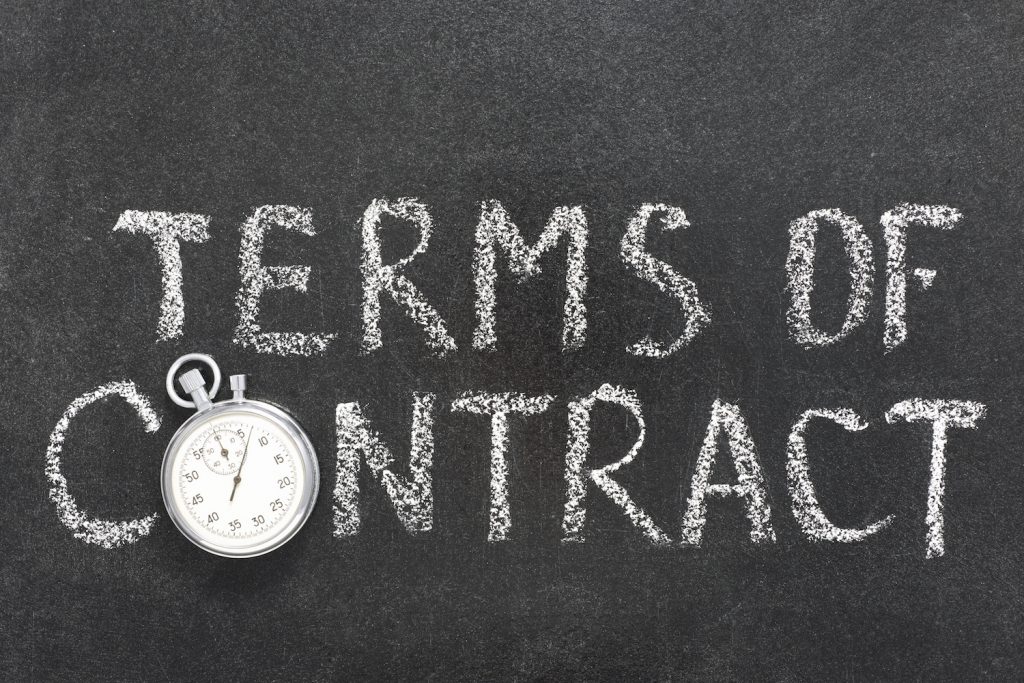 terms of contract