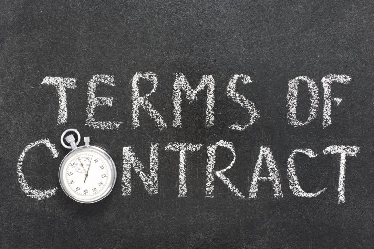 terms of contract
